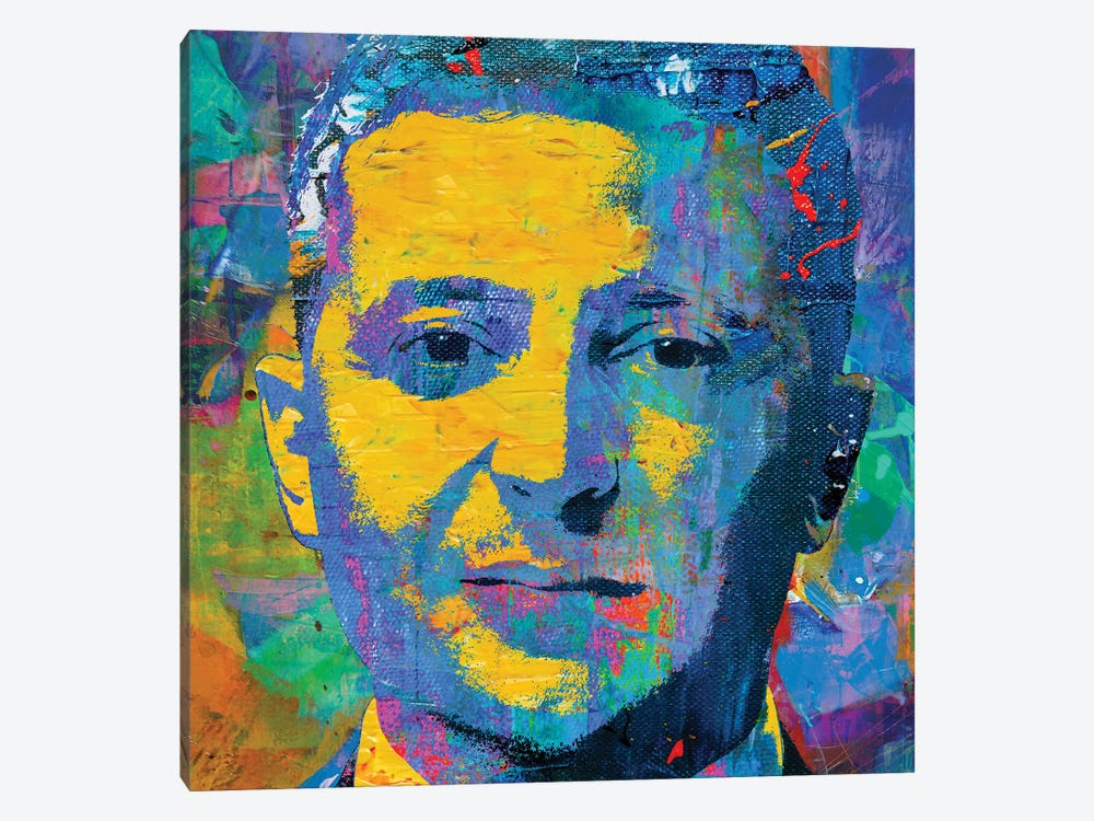 Zelenskyy Yellow and Blue Ukraine President by The Pop Art Factory 1-piece Canvas Artwork