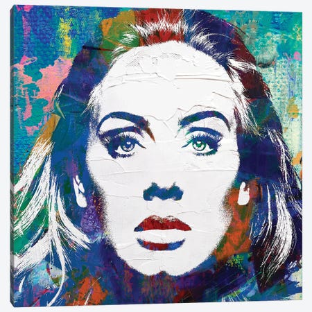 Inspired By Adele II Canvas Print #PAF52} by The Pop Art Factory Canvas Art Print