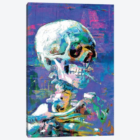 Skull II Canvas Print #PAF58} by The Pop Art Factory Canvas Print
