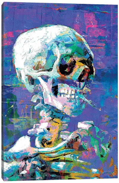 Skull II Canvas Art Print - The Pop Art Factory