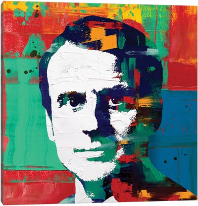 French President Emmanuel Macron Canvas Art Print - The Pop Art Factory