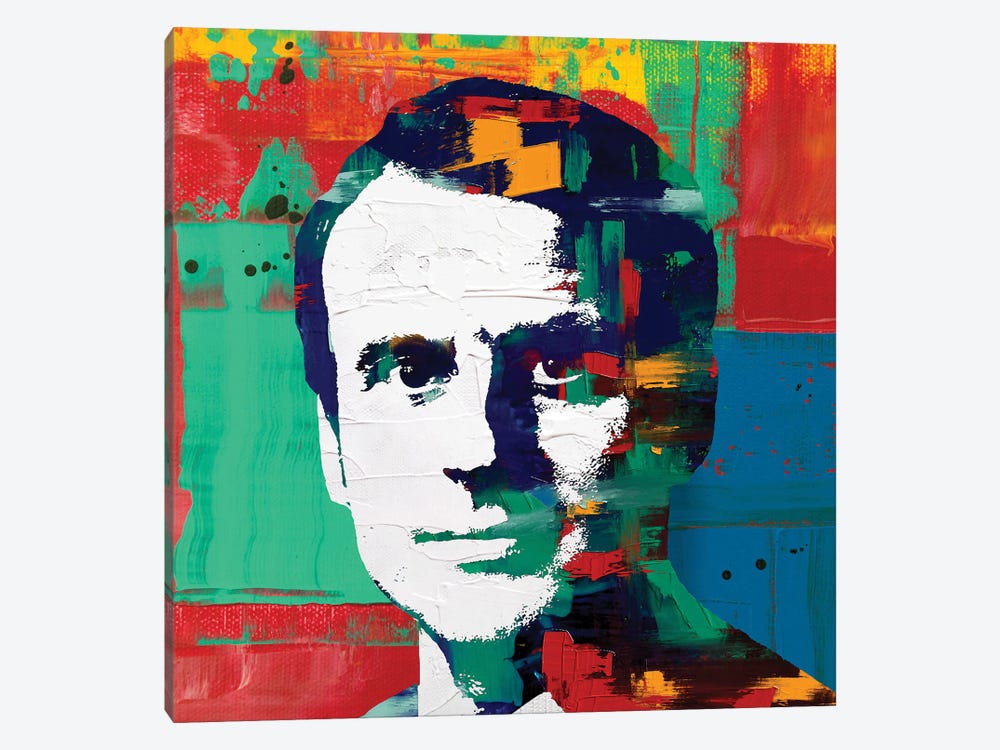 French President Emmanuel Macron by The Pop Art Factory 1-piece Canvas Art