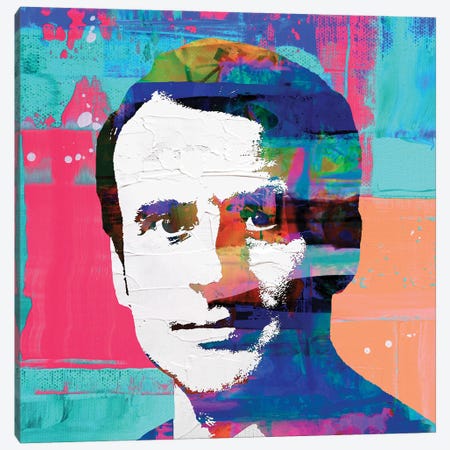 French President Emmanuel Macron II Canvas Print #PAF61} by The Pop Art Factory Canvas Wall Art