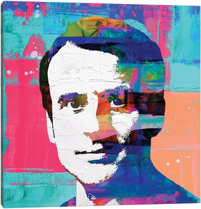 French President Emmanuel Macron II Canvas Art Print - The Pop Art Factory