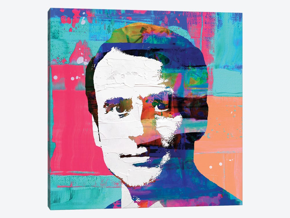 French President Emmanuel Macron II by The Pop Art Factory 1-piece Canvas Art Print