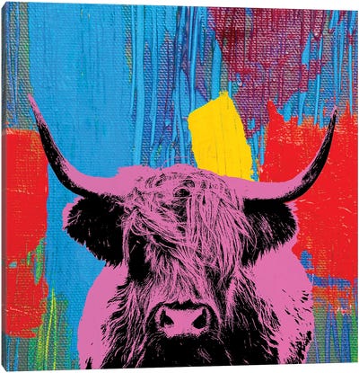 Highland Cow I Canvas Art Print - The Pop Art Factory