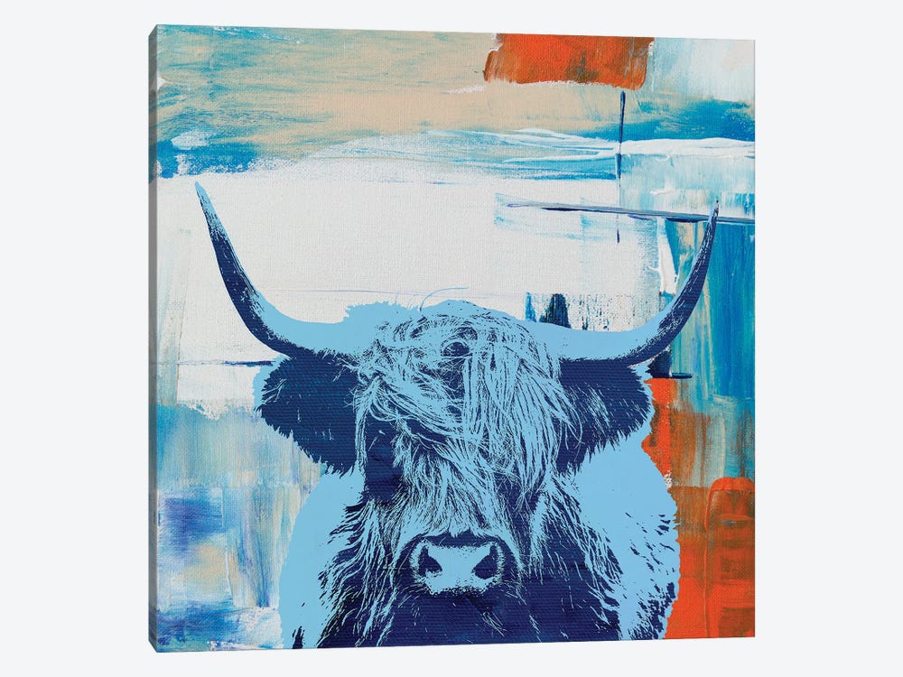 Highland Cow III by The Pop Art Factory 1-piece Canvas Artwork