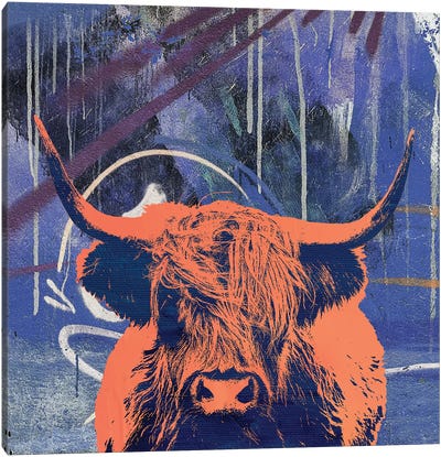 Highland Cow IV Canvas Art Print - The Pop Art Factory
