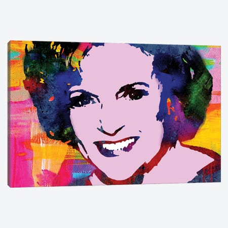 Inspired By Betty White Canvas Print #PAF6} by The Pop Art Factory Canvas Artwork