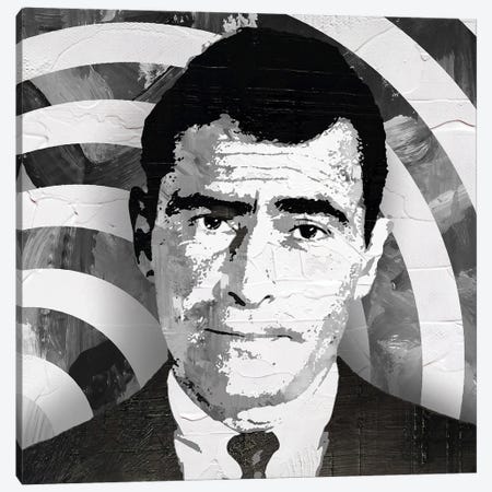 Twilight Zone Rod Serling Canvas Print #PAF72} by The Pop Art Factory Canvas Print