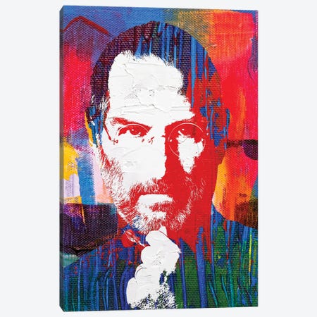 Steve Jobs II Canvas Print #PAF73} by The Pop Art Factory Canvas Art Print