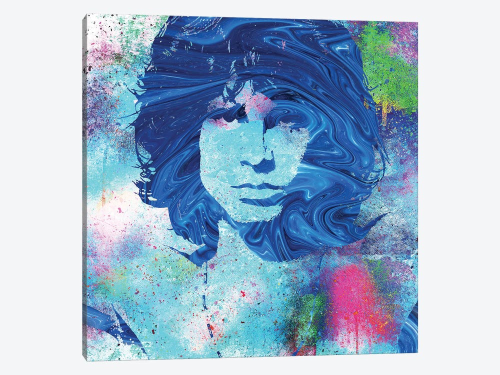 Jim Morrison by The Pop Art Factory 1-piece Canvas Art Print
