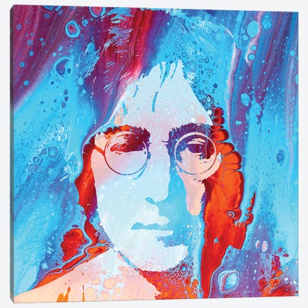 Psychedelic Lennon Canvas Print #PAF77} by The Pop Art Factory Canvas Art