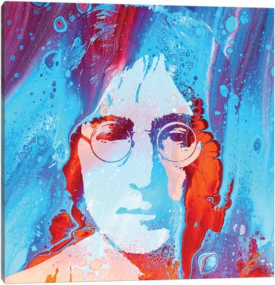 Psychedelic Lennon Canvas Art Print - The Pop Art Factory