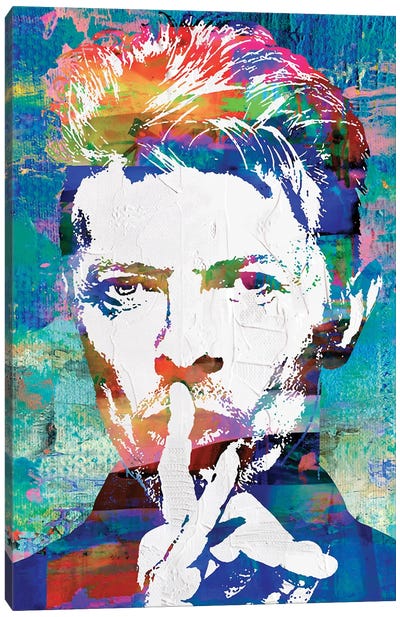 Bowie II Canvas Art Print - The Pop Art Factory