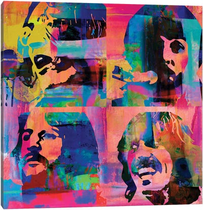 Let It Be Psychedelic Canvas Art Print - The Beatles