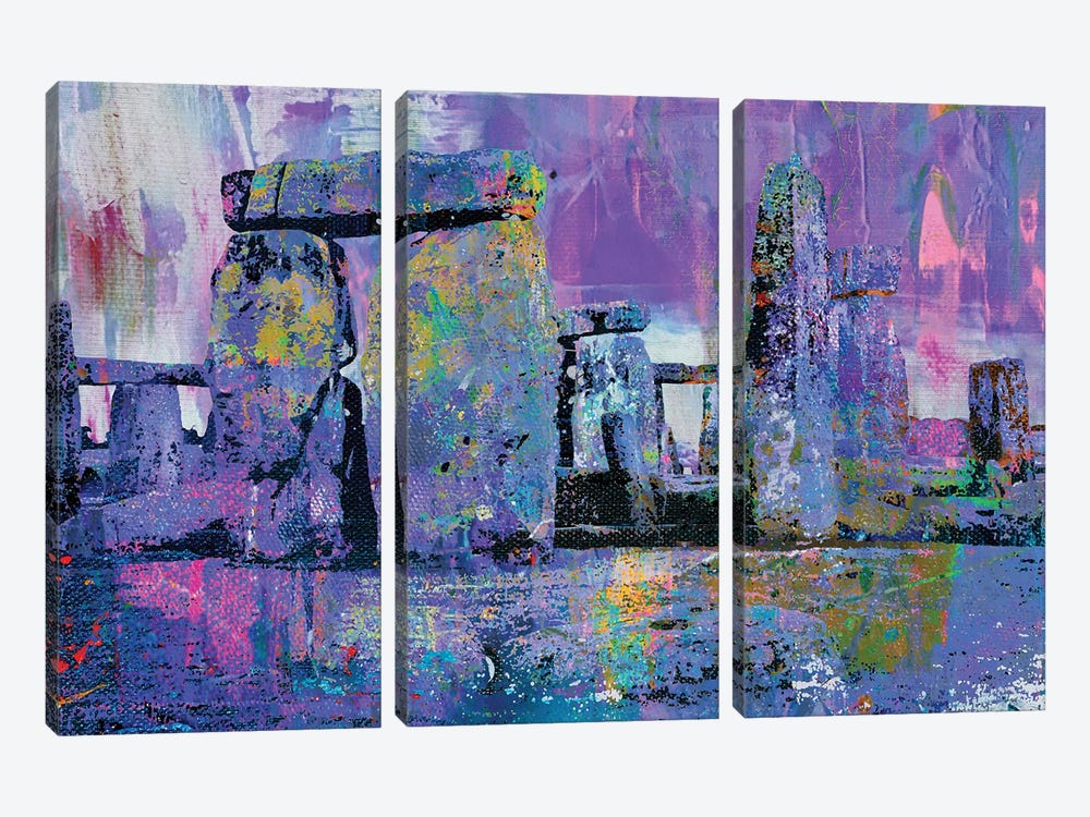 Stonehenge by The Pop Art Factory 3-piece Canvas Print