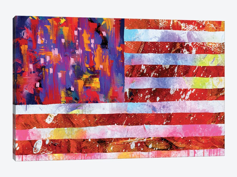 American Flag by The Pop Art Factory 1-piece Art Print