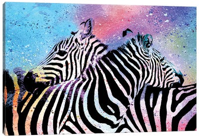 Zebras Canvas Art Print - The Pop Art Factory
