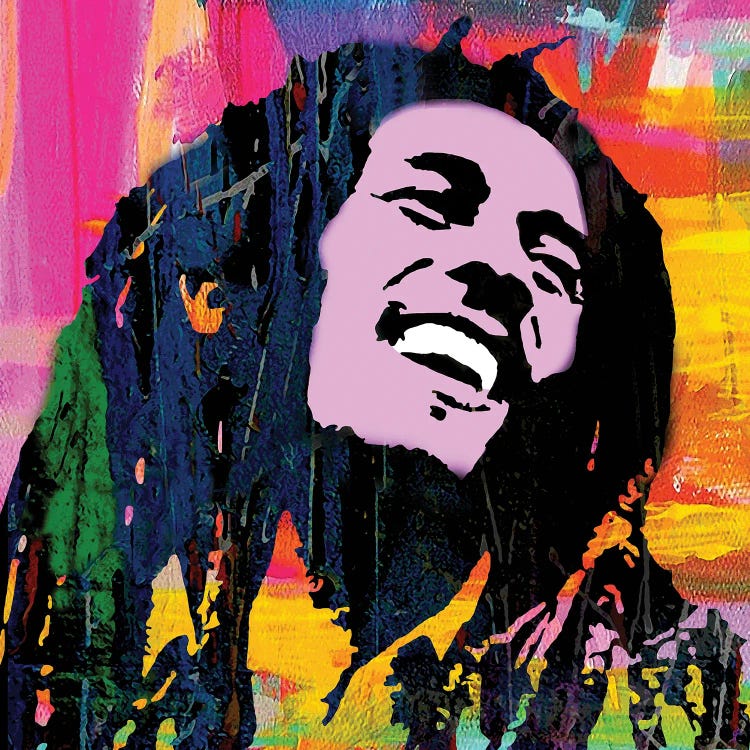 Reggae Bob by The Pop Art Factory wall art