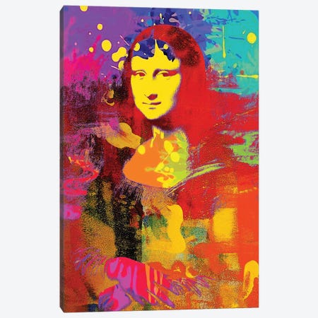 Mona Lisa Redux Canvas Print #PAF91} by The Pop Art Factory Canvas Print