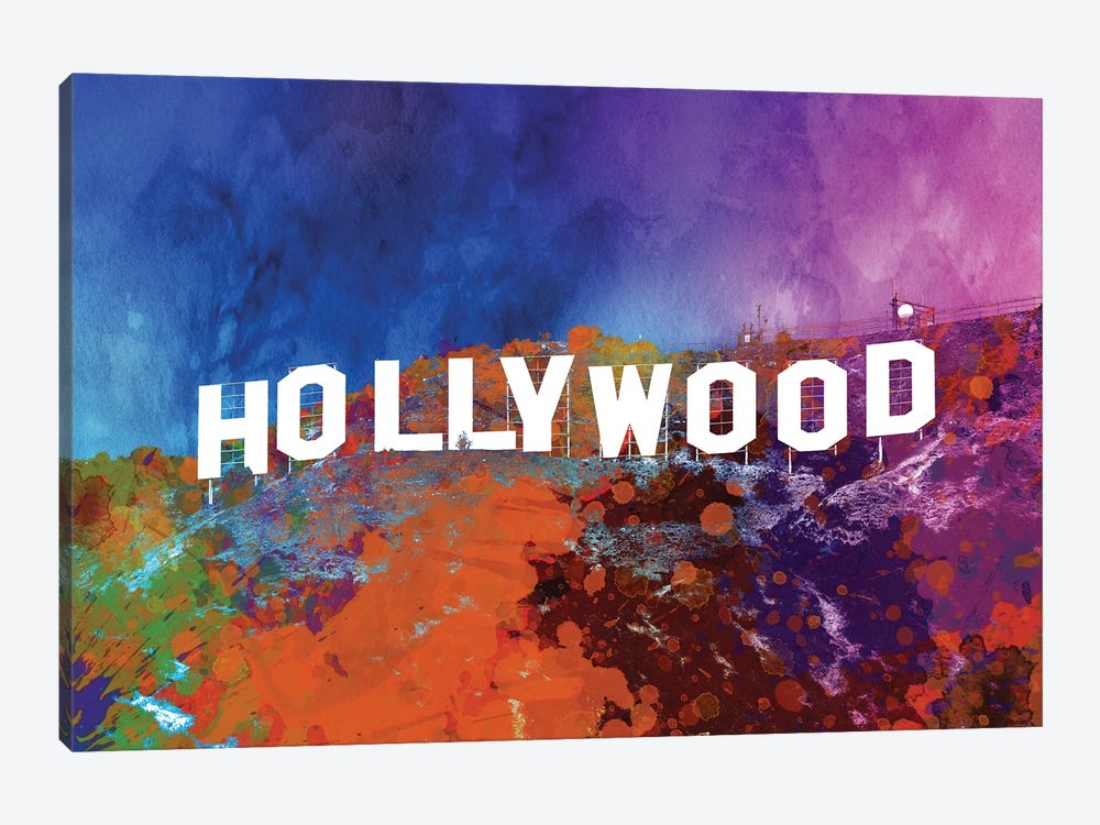 Hollywood Sign by The Pop Art Factory 1-piece Canvas Art Print