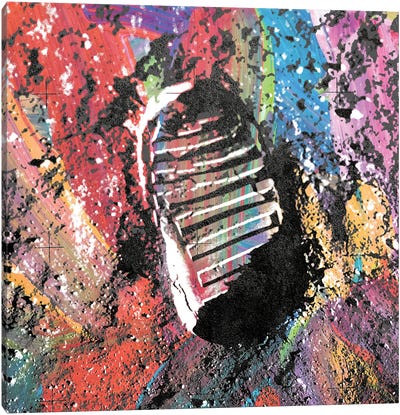 One Small Step (NASA Apollo 11) Canvas Art Print - The Pop Art Factory