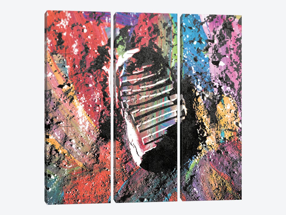 One Small Step (NASA Apollo 11) by The Pop Art Factory 3-piece Canvas Wall Art