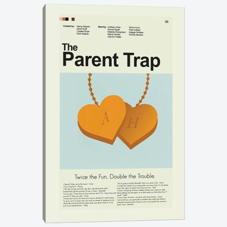 The Parent Trap Canvas Print #PAG101} by Prints and Giggles by Erin Hagerman Canvas Wall Art