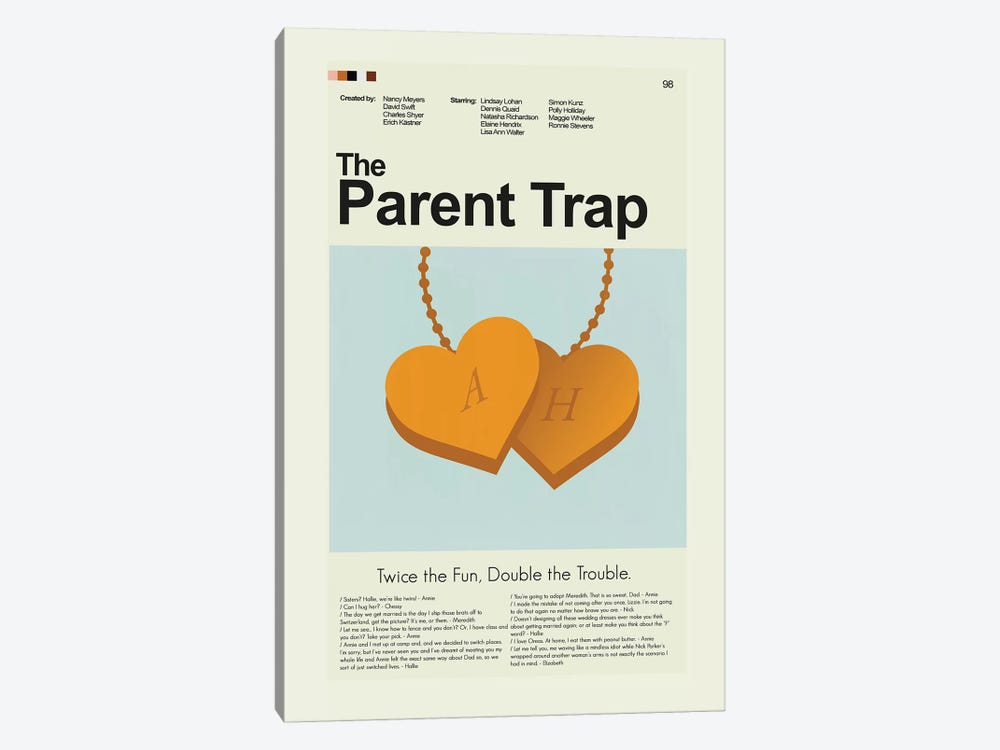The Parent Trap by Prints and Giggles by Erin Hagerman 1-piece Canvas Wall Art