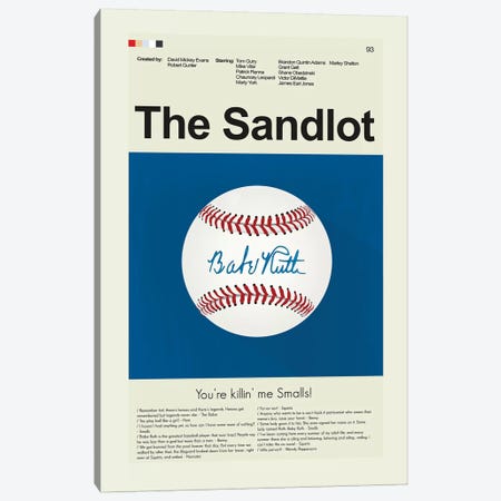The Sandlot Canvas Print #PAG102} by Prints and Giggles by Erin Hagerman Canvas Art