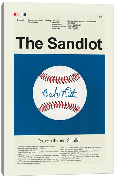 The Sandlot Canvas Art Print - Prints And Giggles by Erin Hagerman