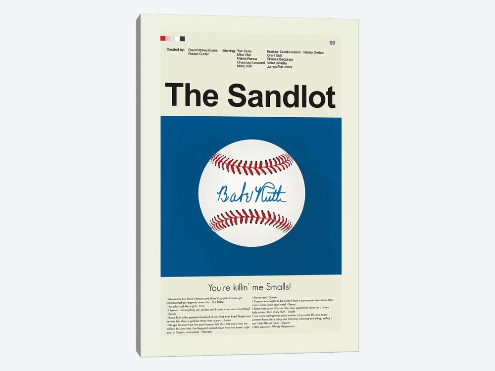 The Sandlot by Prints and Giggles by Erin Hagerman 1-piece Canvas Art Print