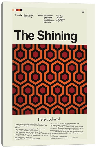 The Shining Canvas Art Print - Prints And Giggles by Erin Hagerman