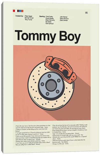 Tommy Boy Canvas Art Print - Comedy Movie Art