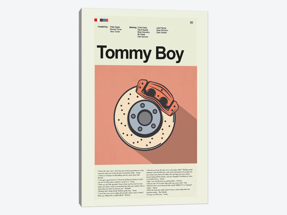 Tommy Boy by Prints and Giggles by Erin Hagerman 1-piece Canvas Print