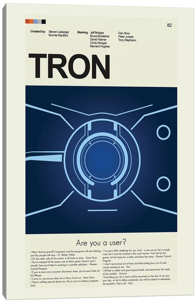 TRON Canvas Art Print - Prints And Giggles by Erin Hagerman
