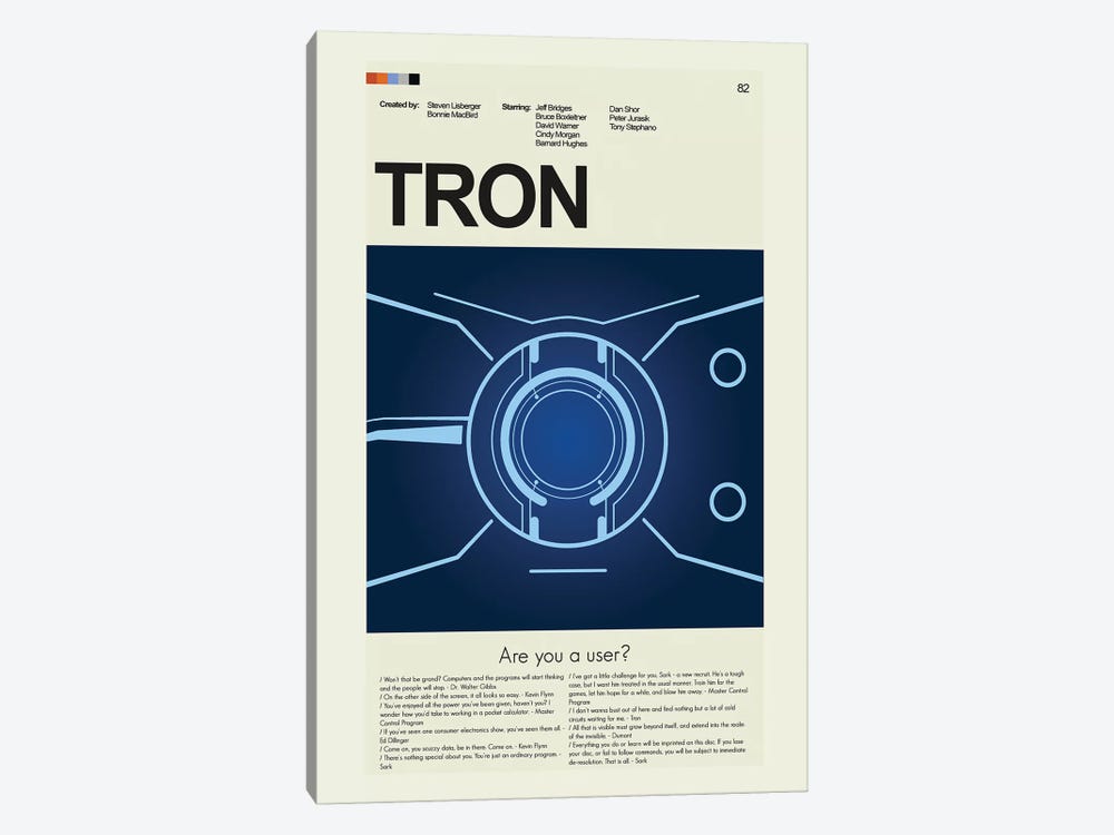 TRON by Prints and Giggles by Erin Hagerman 1-piece Canvas Art