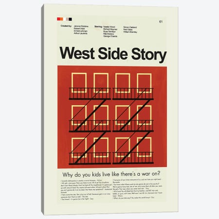 West Side Story Canvas Print #PAG115} by Prints and Giggles by Erin Hagerman Canvas Art