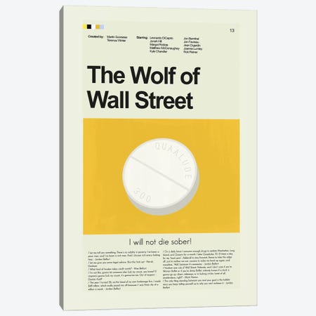 Wolf Of Wall Street Canvas Print #PAG118} by Prints and Giggles by Erin Hagerman Art Print