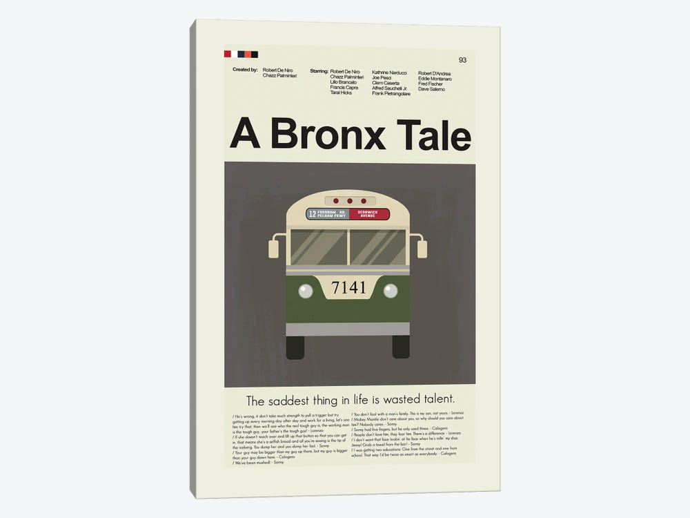 A Bronx Tale by Prints and Giggles by Erin Hagerman 1-piece Canvas Art Print
