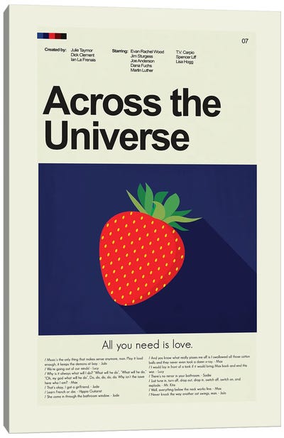 Across The Universe Canvas Art Print - Prints And Giggles by Erin Hagerman
