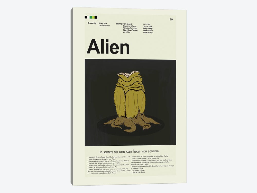 Alien by Prints and Giggles by Erin Hagerman 1-piece Art Print