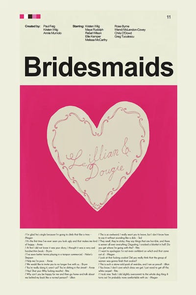 Bridesmaids Art Print by Prints and Giggles by Erin Hagerman iCanvas