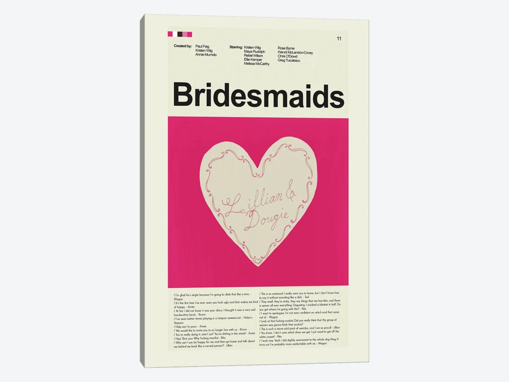 Bridesmaids 1-piece Art Print
