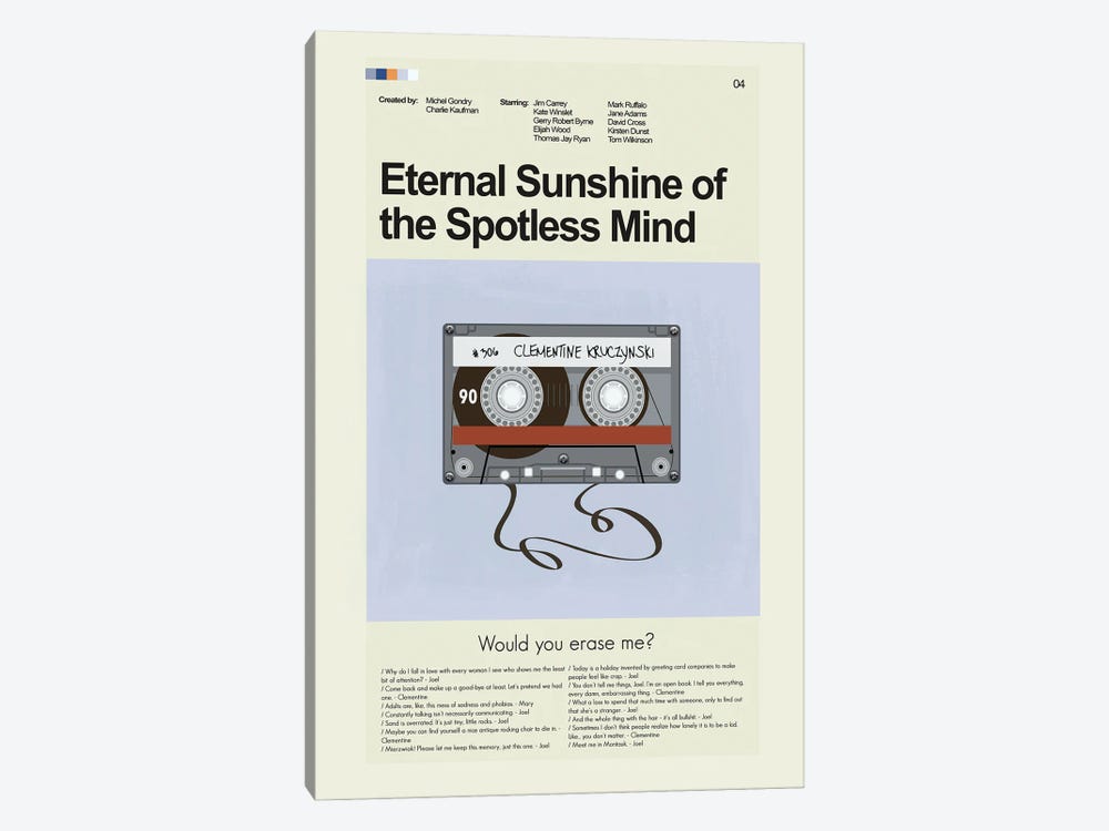Eternal Sunshine Of The Spotless Mind by Prints and Giggles by Erin Hagerman 1-piece Canvas Wall Art