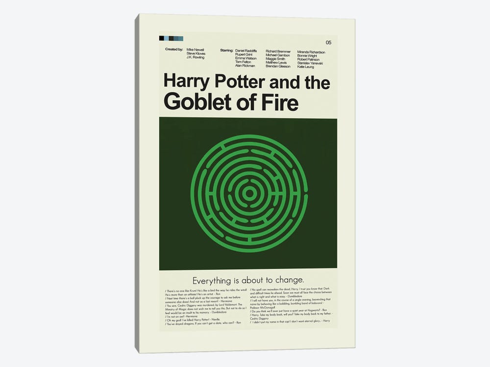 Harry Potter And The Goblet Of Fire by Prints and Giggles by Erin Hagerman 1-piece Art Print