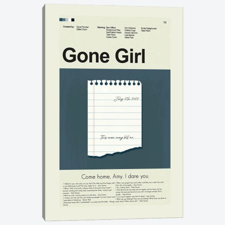 Gone Girl Canvas Print #PAG136} by Prints and Giggles by Erin Hagerman Canvas Art