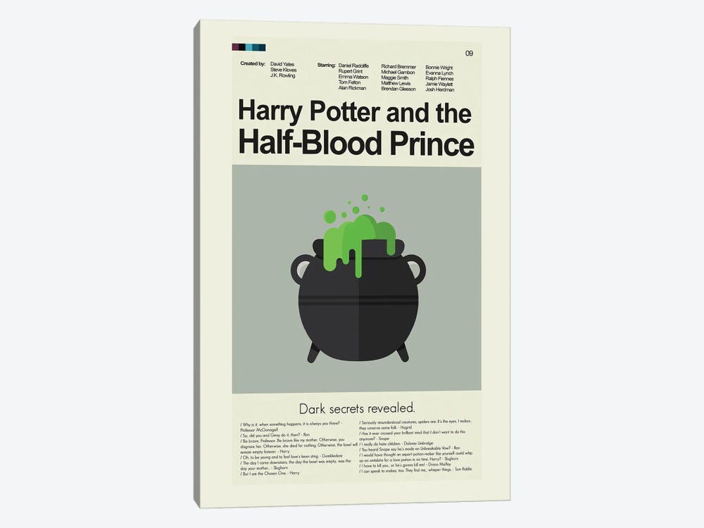 Harry Potter And The Half-Blood Prince by Prints and Giggles by Erin Hagerman 1-piece Art Print