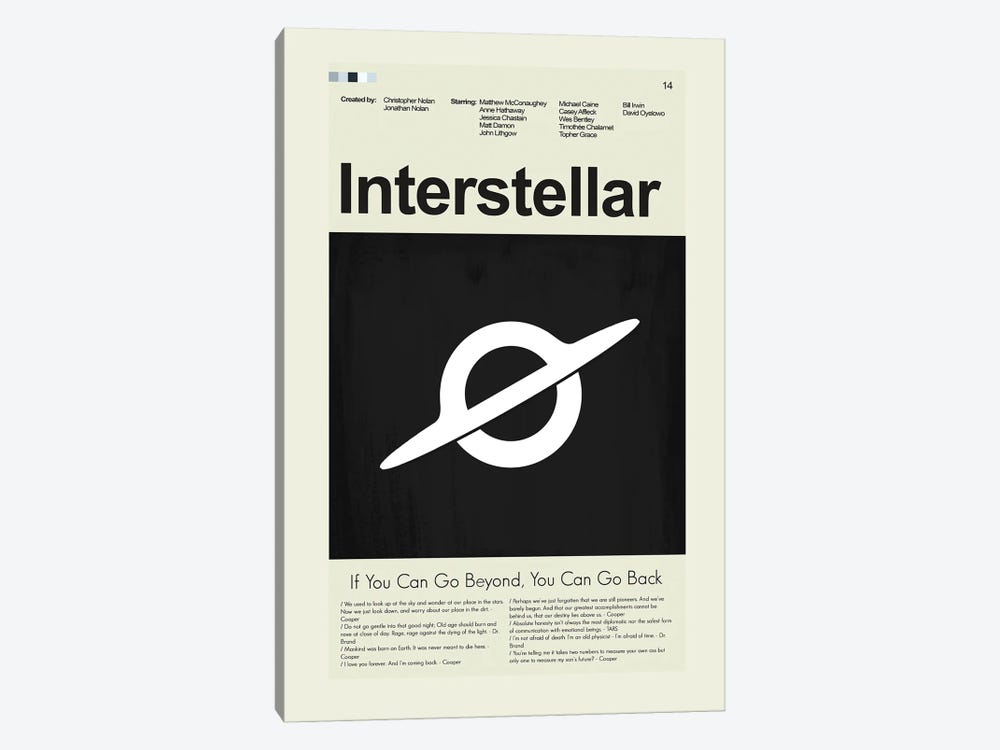 Interstellar by Prints and Giggles by Erin Hagerman 1-piece Canvas Wall Art